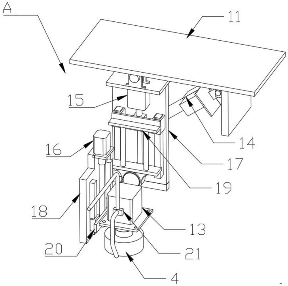 High-precision grinding machining device for high-speed railway industry