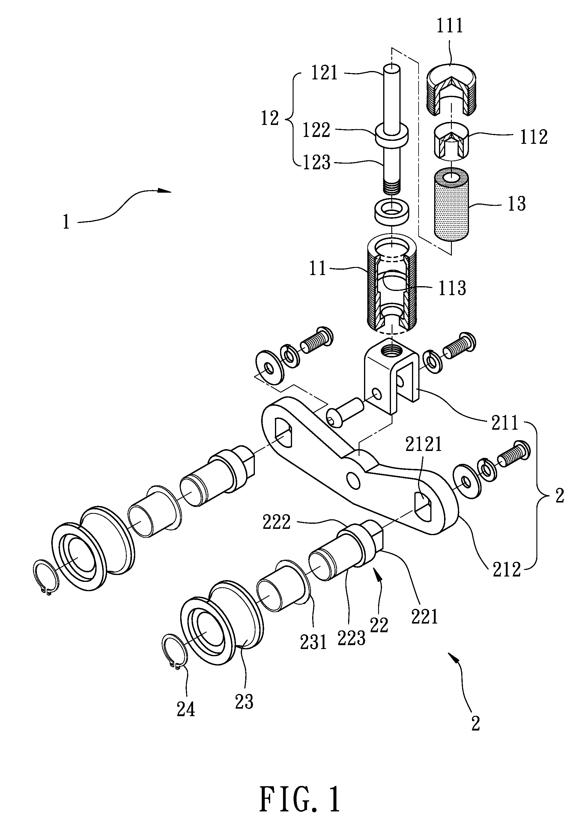 Wheel suspension mechanism