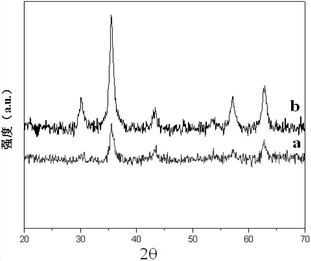 Preparation method of nano Fe3O4 powder for preparation of nano dielectric medium through compounding with polyethylene