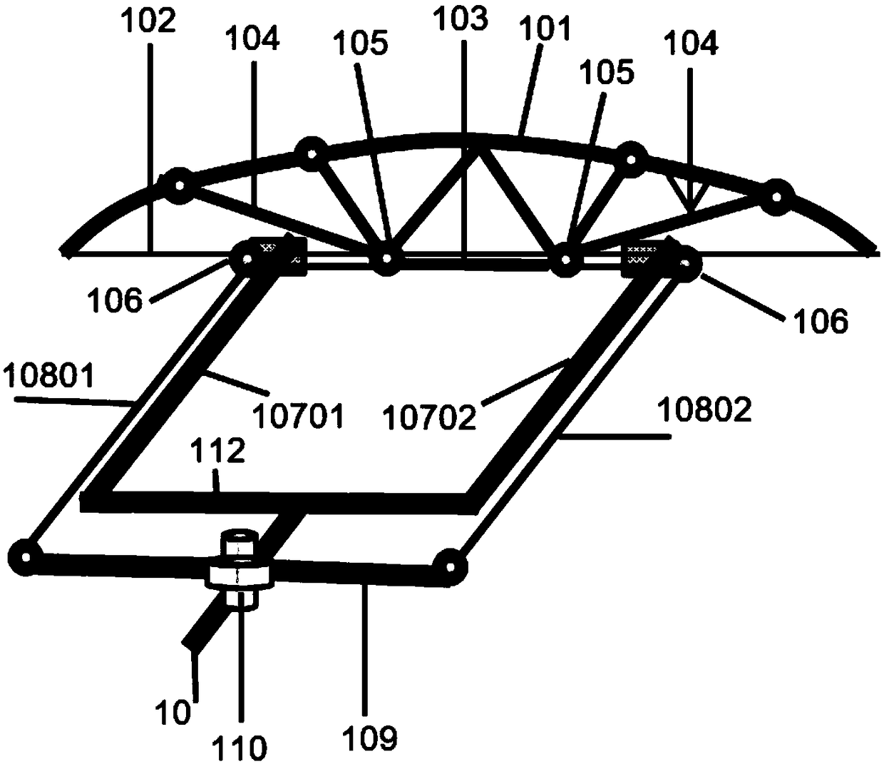 A bionic aircraft which realizes the conversion of a flapping rotor and a flapping wing flight mode based on a deformable wing