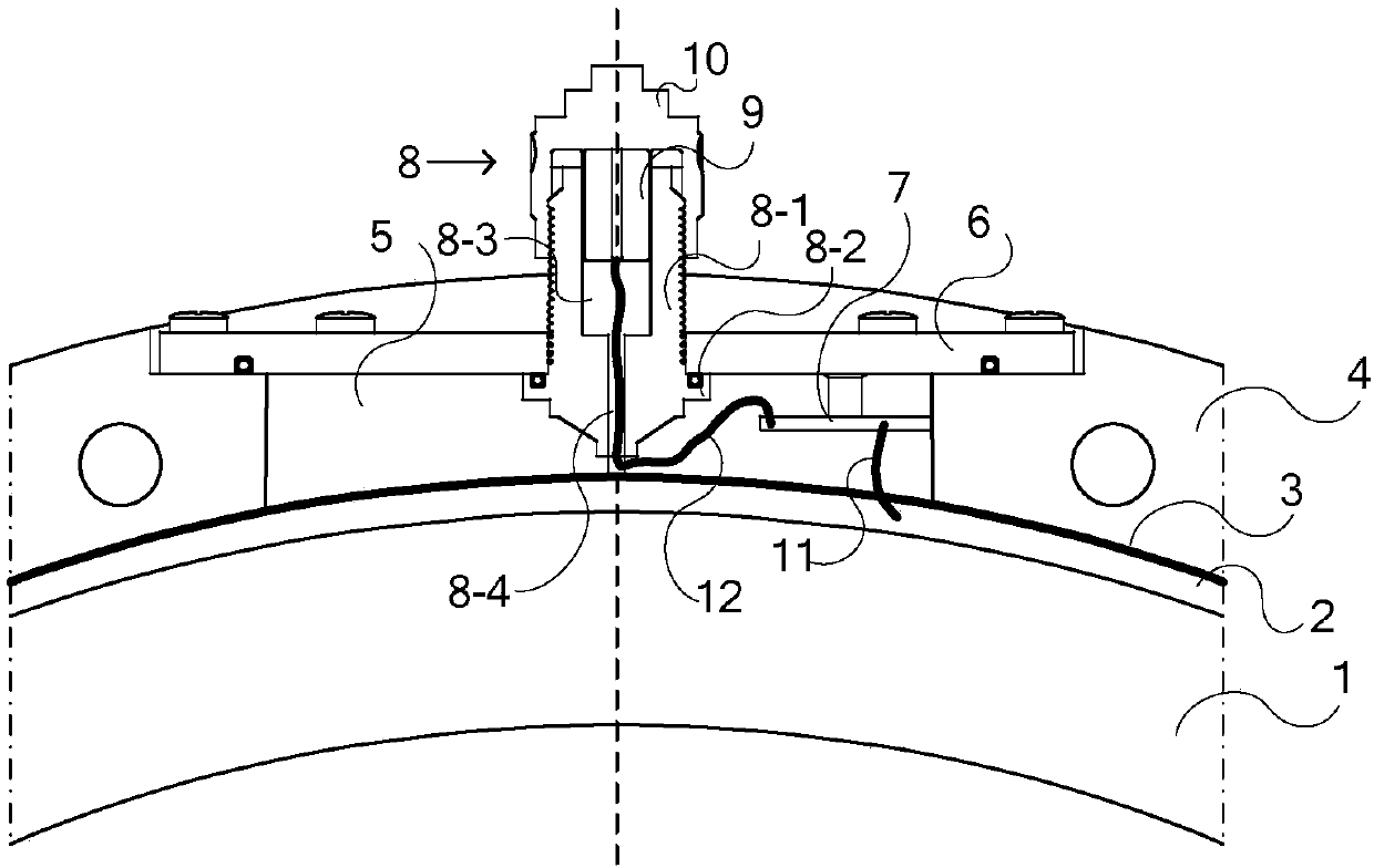 GIS full-closed basin-type insulator with built-in ultra-high frequency sensor