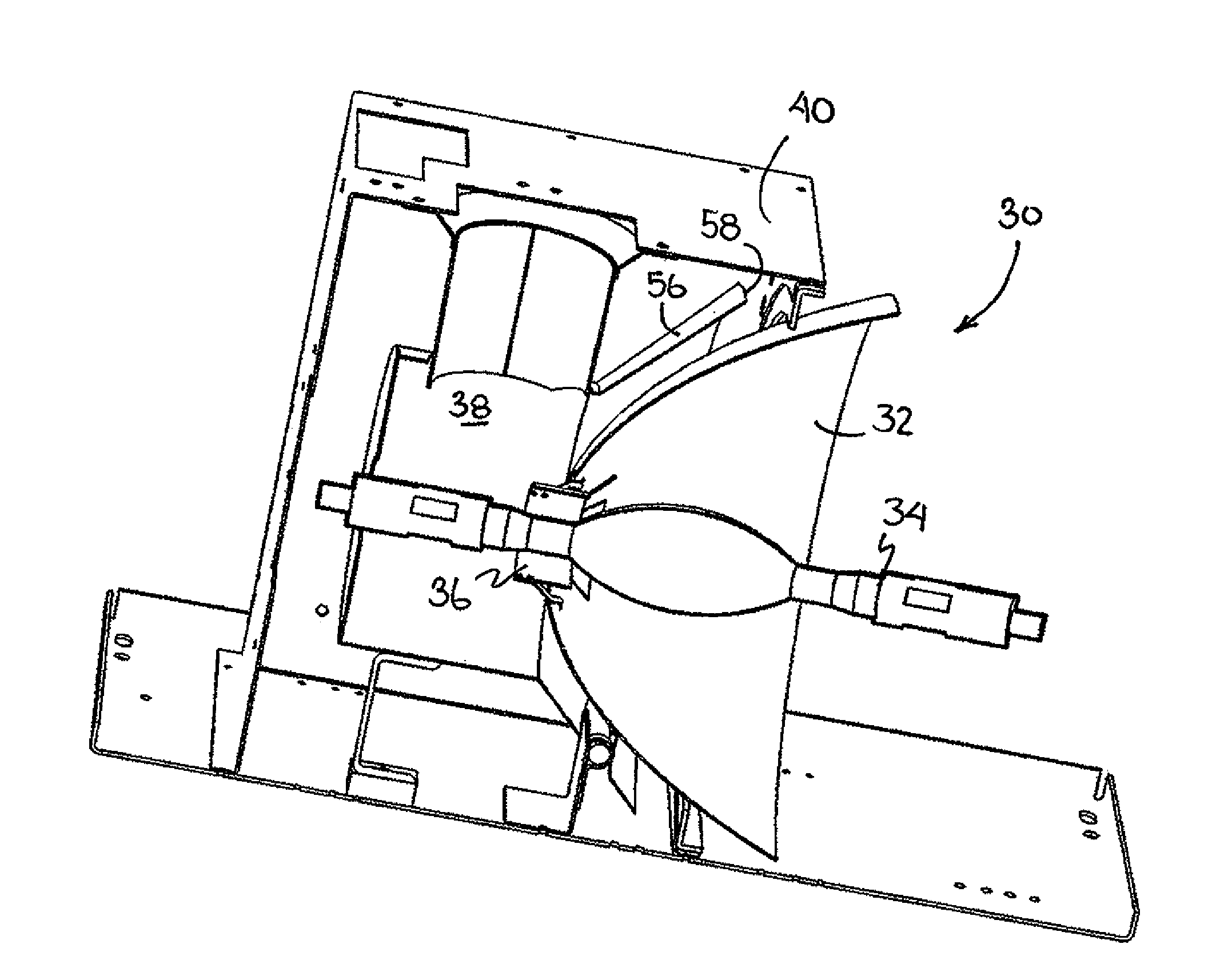 Lamp cooling arrangement for cinema projectors