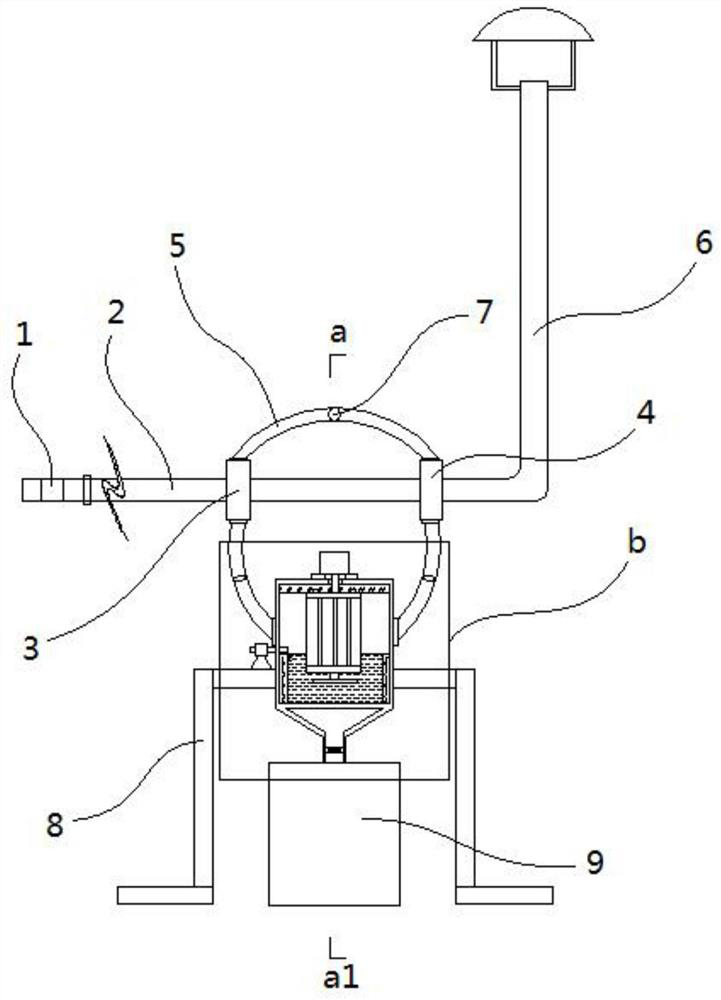 TBM tunnel multifunctional wet dust removal equipment