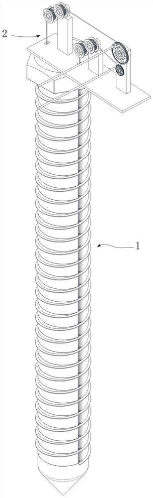 A spiral electrode resistivity probe rod and its monitoring method