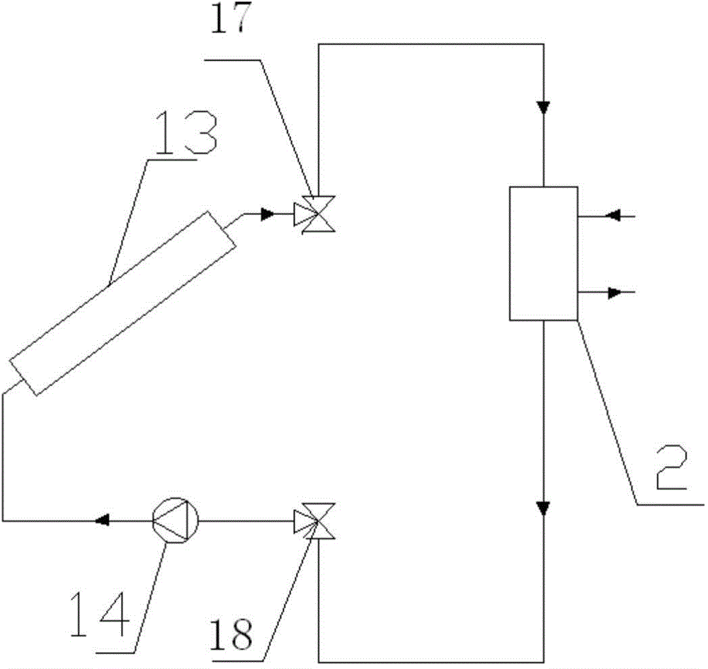 Solar and biogas combined heat pump system