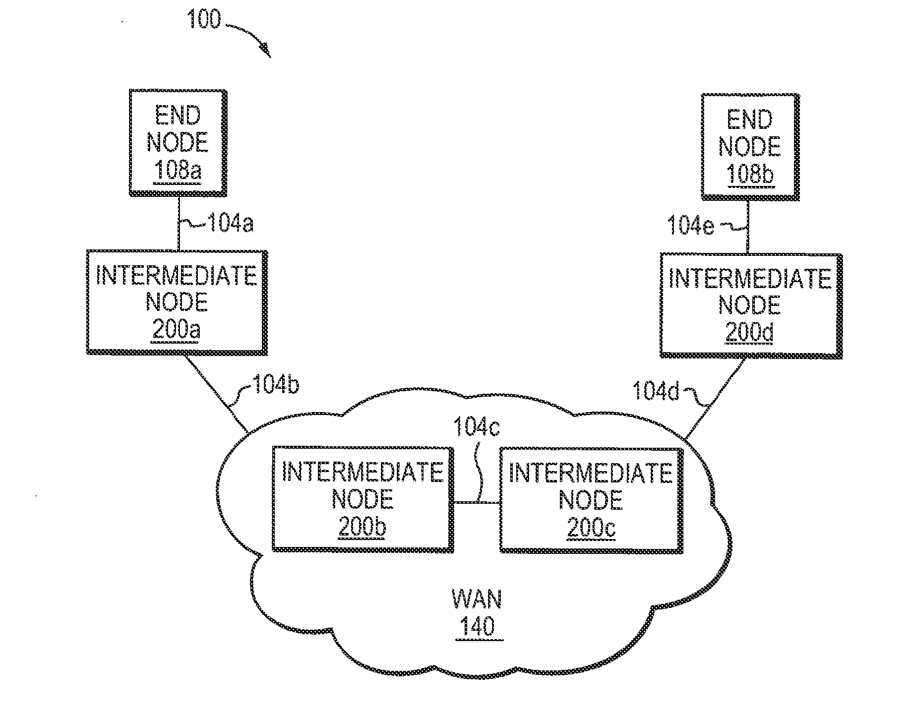 System and method for reporting out-of-resources (OOR) conditions in a data network