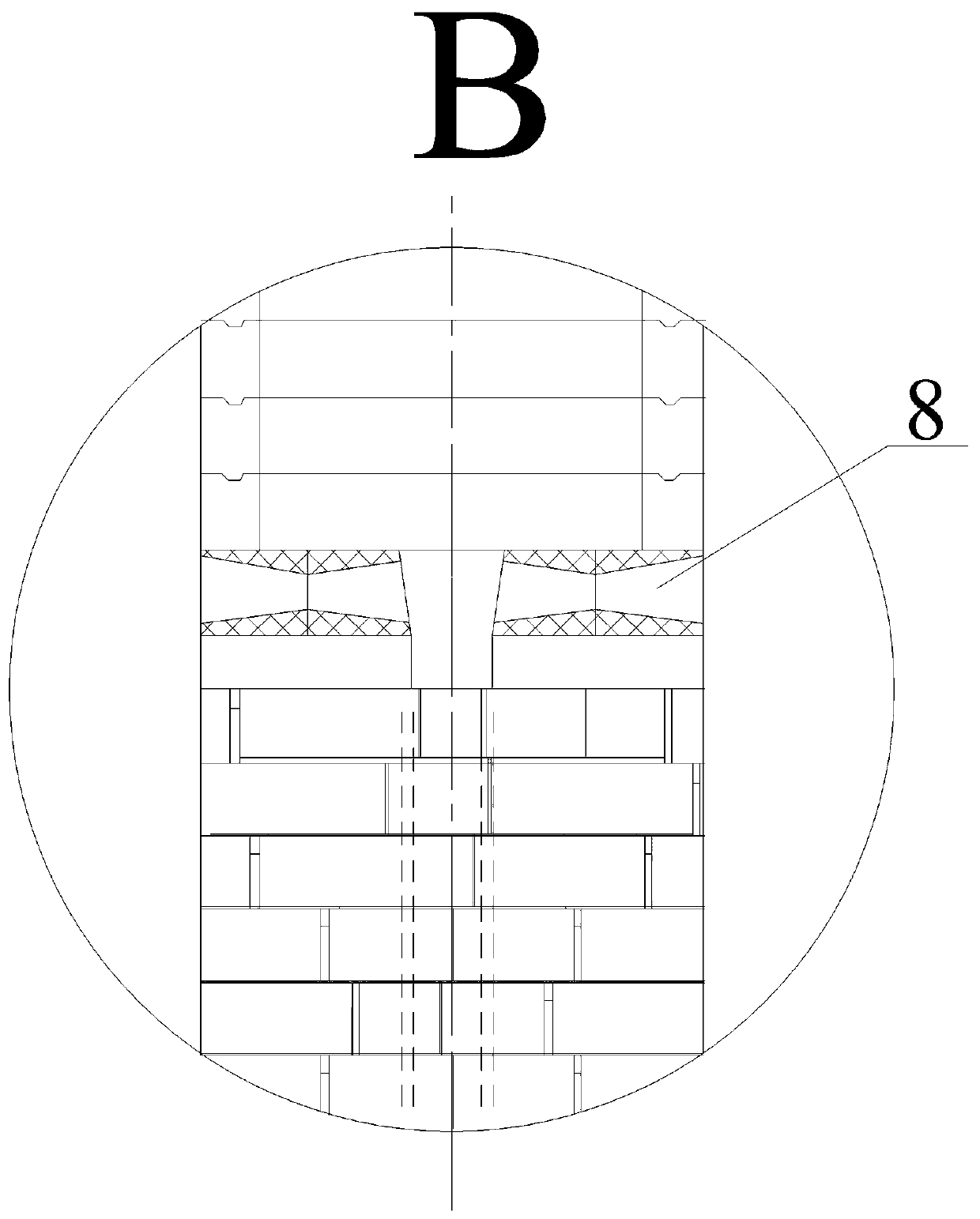 VOCs waste gas adsorbent desorption pyrolyzing furnace running method