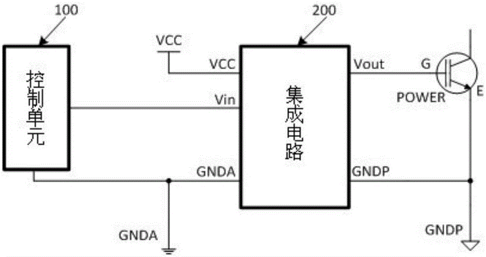 Power tube driving integrated circuit