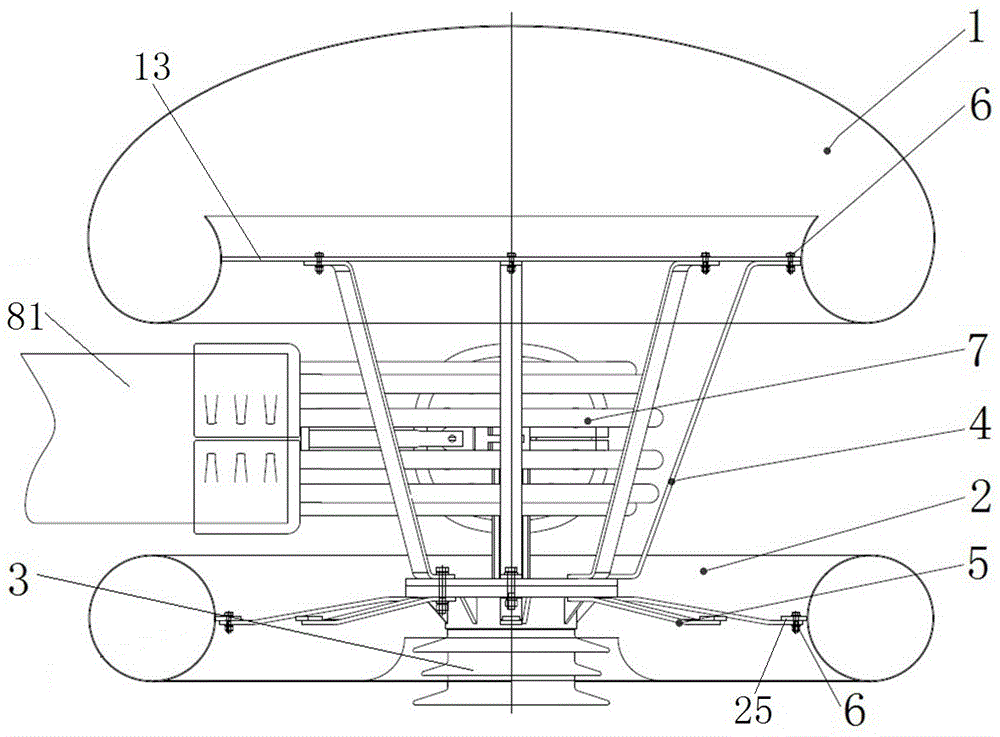 Pipe busbar supporting two-way fitting and shielding ring and shielding spherical crown thereof