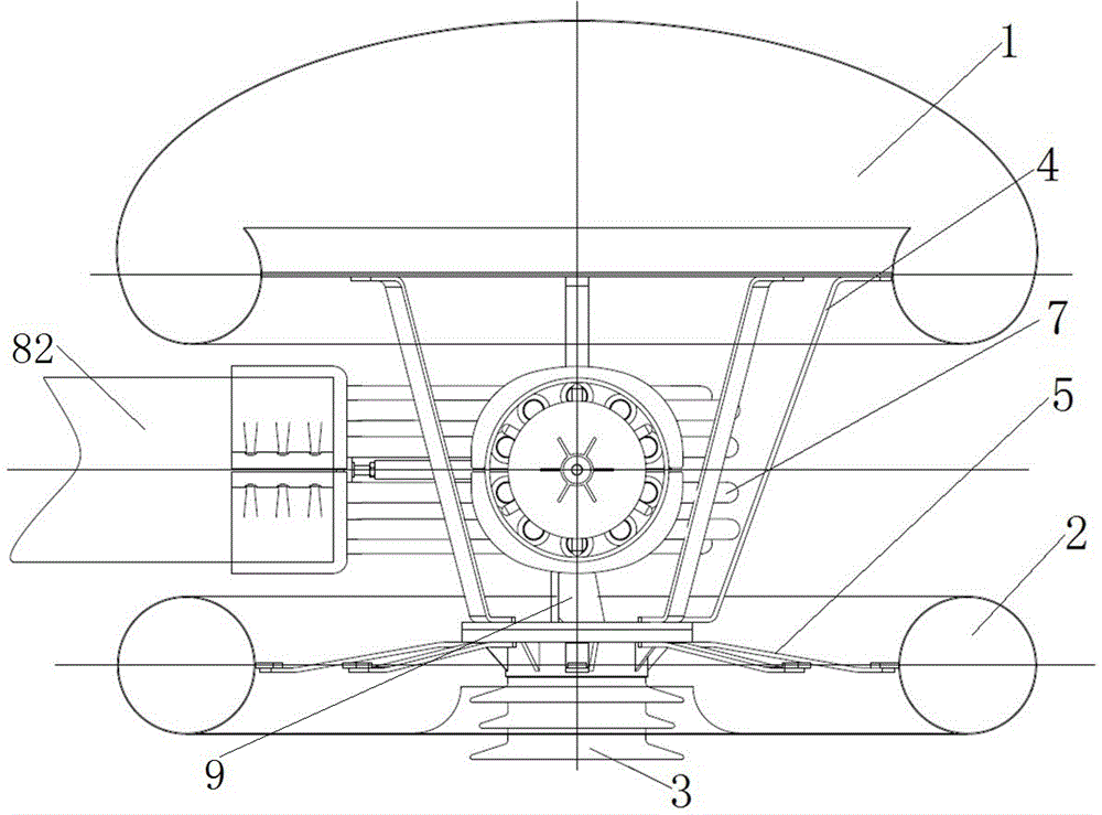 Pipe busbar supporting two-way fitting and shielding ring and shielding spherical crown thereof