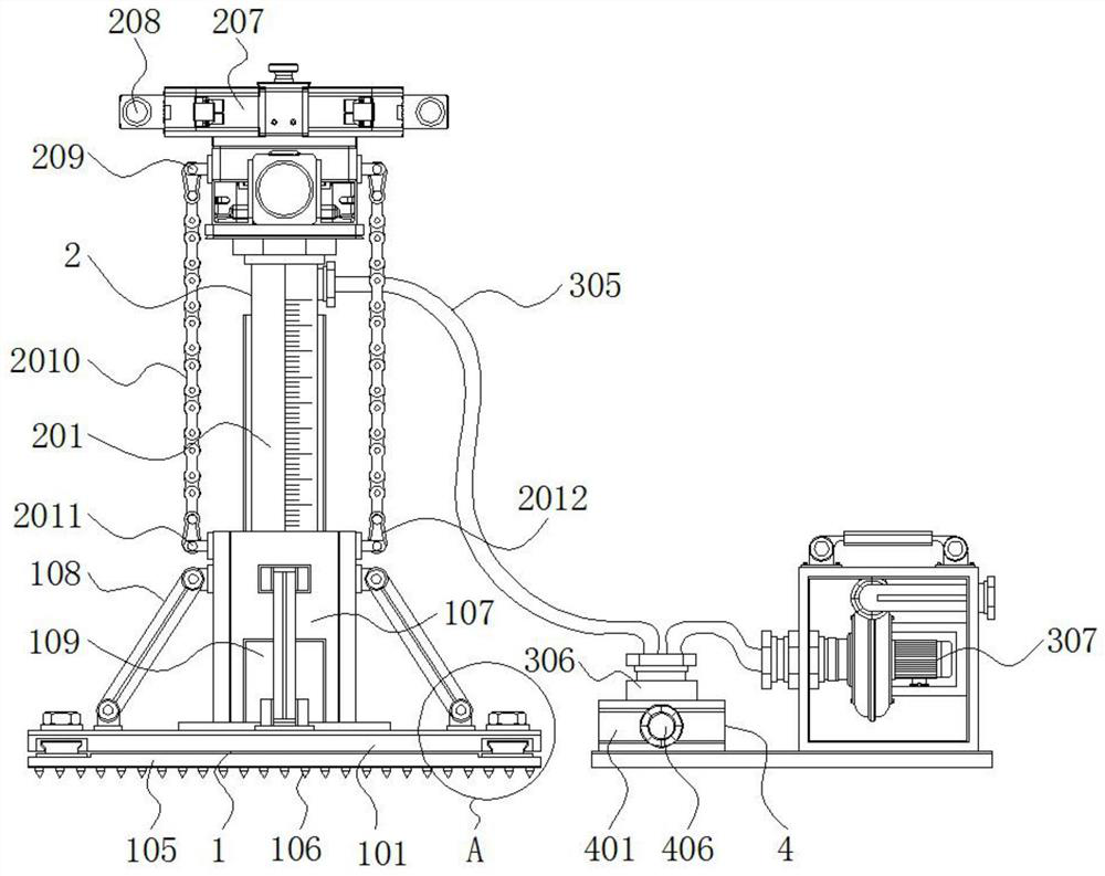 Soil investigation sampling device convenient for stratified sampling and sampling method