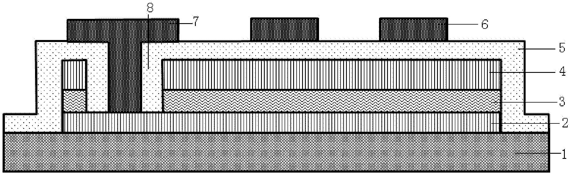 Anti-crosstalk flexible transparent memory array and preparation method thereof