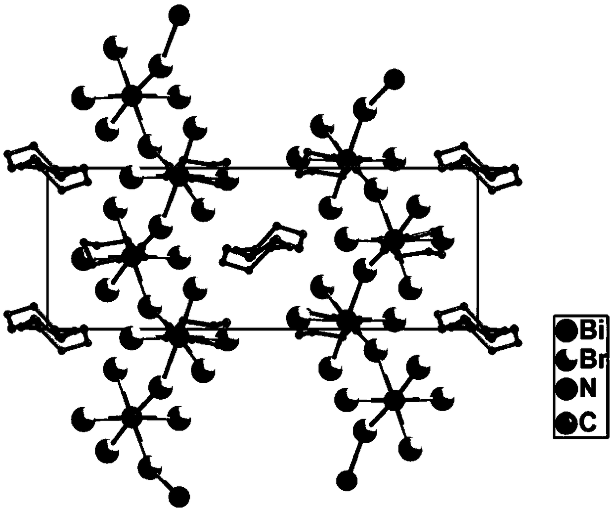 An organic/inorganic hybrid semiconductor bismuth bromide dicyclohexyl imonium compound, crystal and its preparation method and application