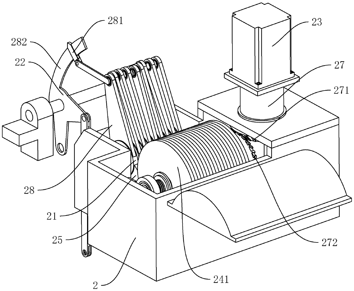 Cam opening device suitable for various door widths