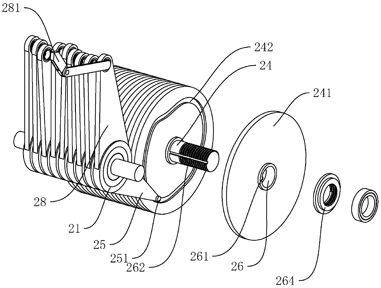 Cam opening device suitable for various door widths