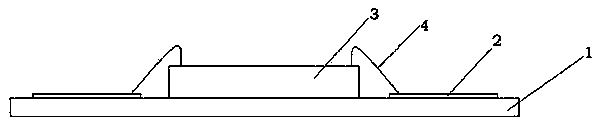 Copper-free flat packaging piece of AAQFN frame product and manufacturing process thereof