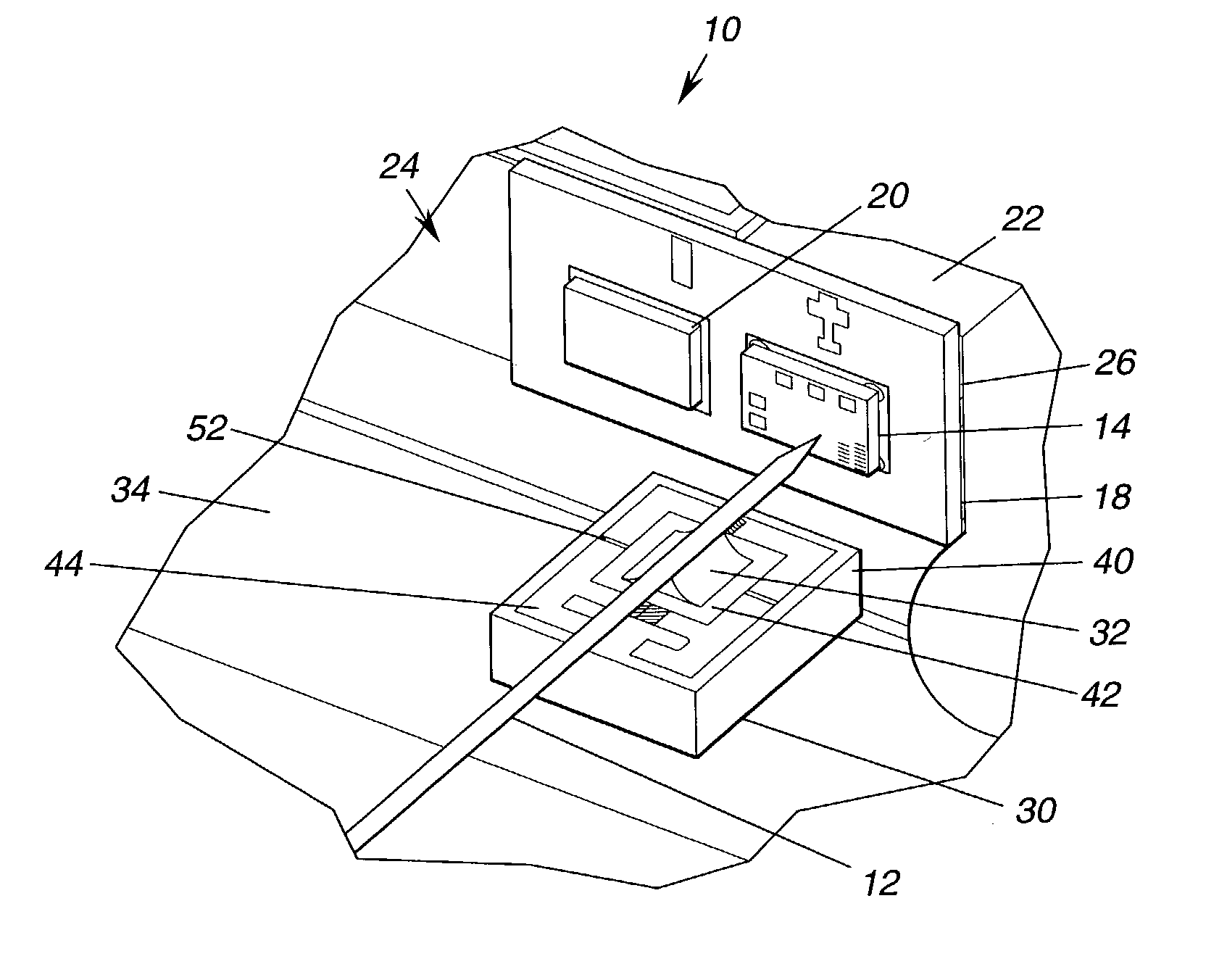 Low cost integrated heater substrate for active optical fiber alignment