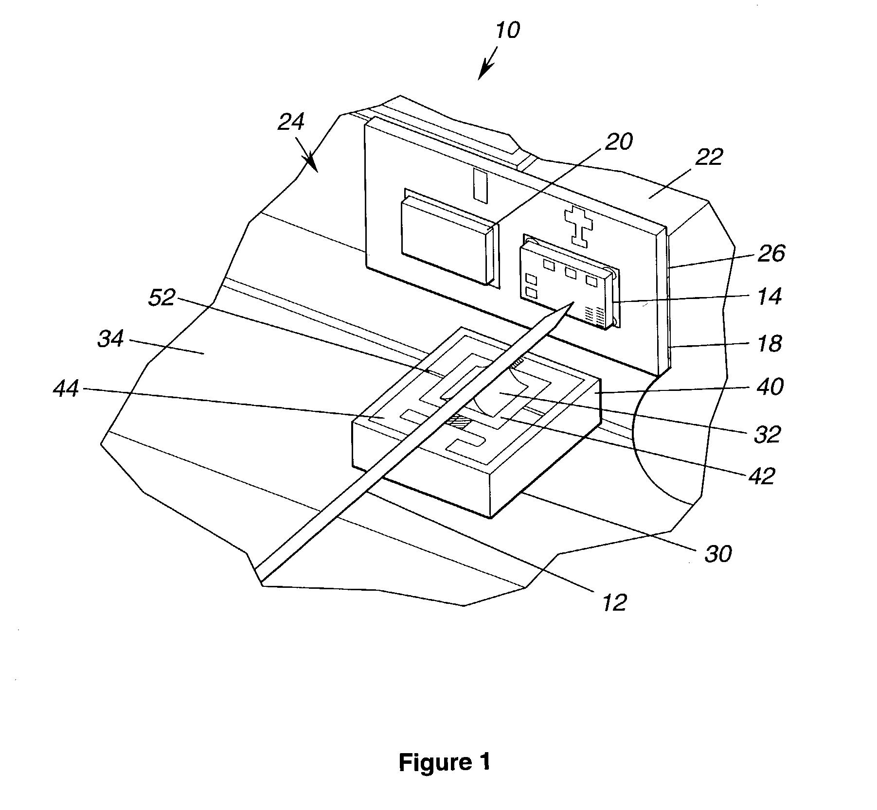 Low cost integrated heater substrate for active optical fiber alignment