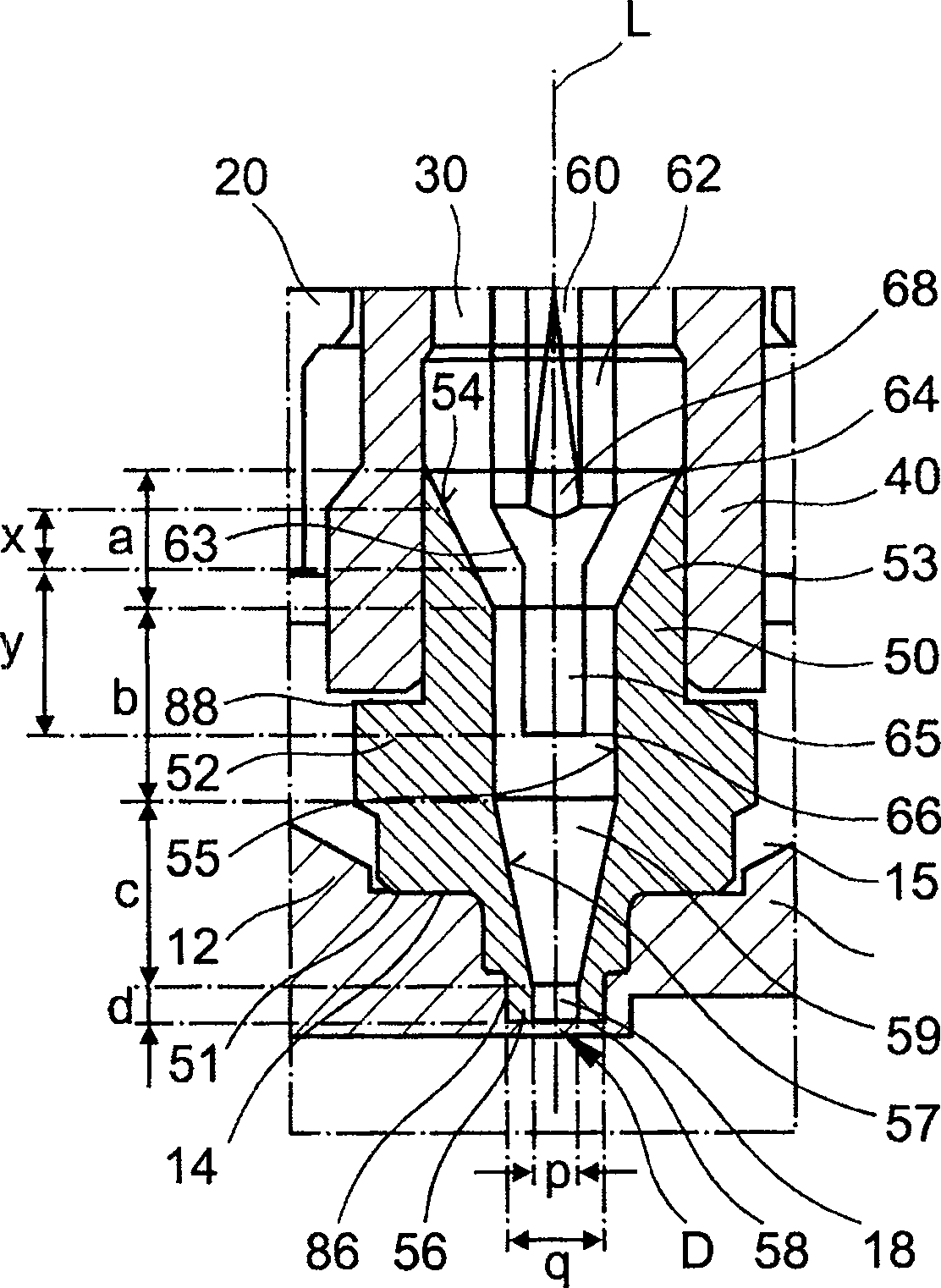 Injection molding nozzle