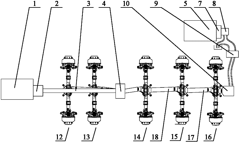 Engineering truck and drive system thereof