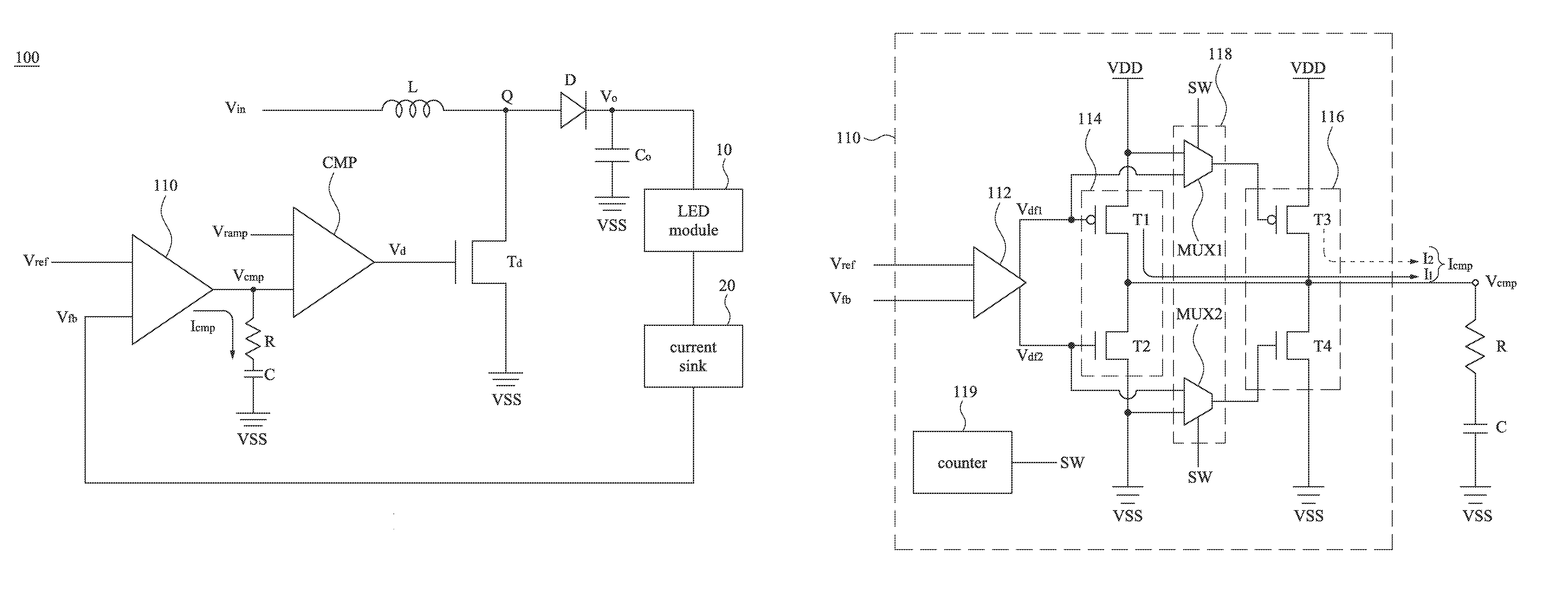 Driving circuit and error amplifier thereof