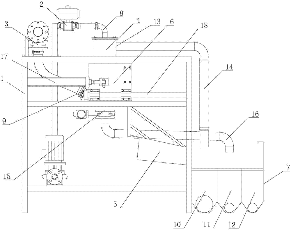 Full-automatic permanent magnetic machine for removing iron in slurry