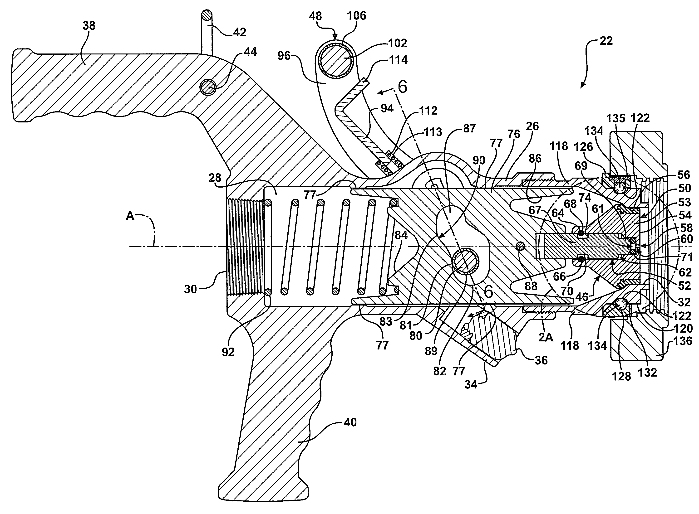 Low emission fluid transfer device