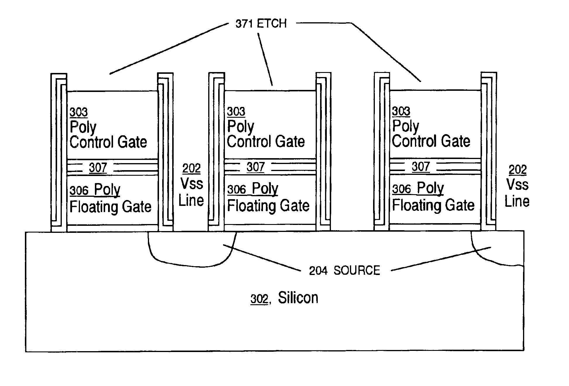 Method for forming a dielectric spacer in a non-volatile memory device