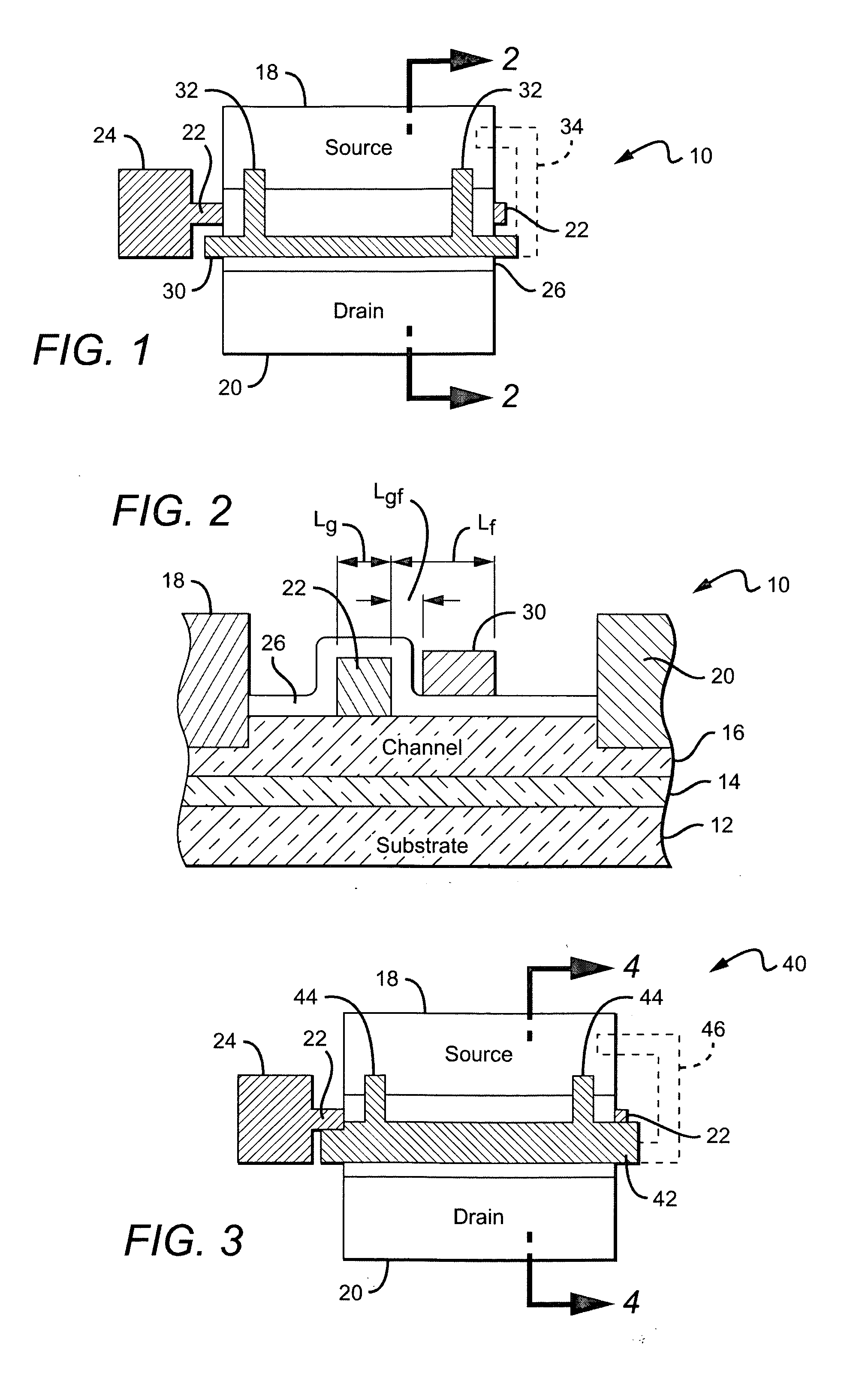 Wide bandgap field effect transistors with source connected field plates