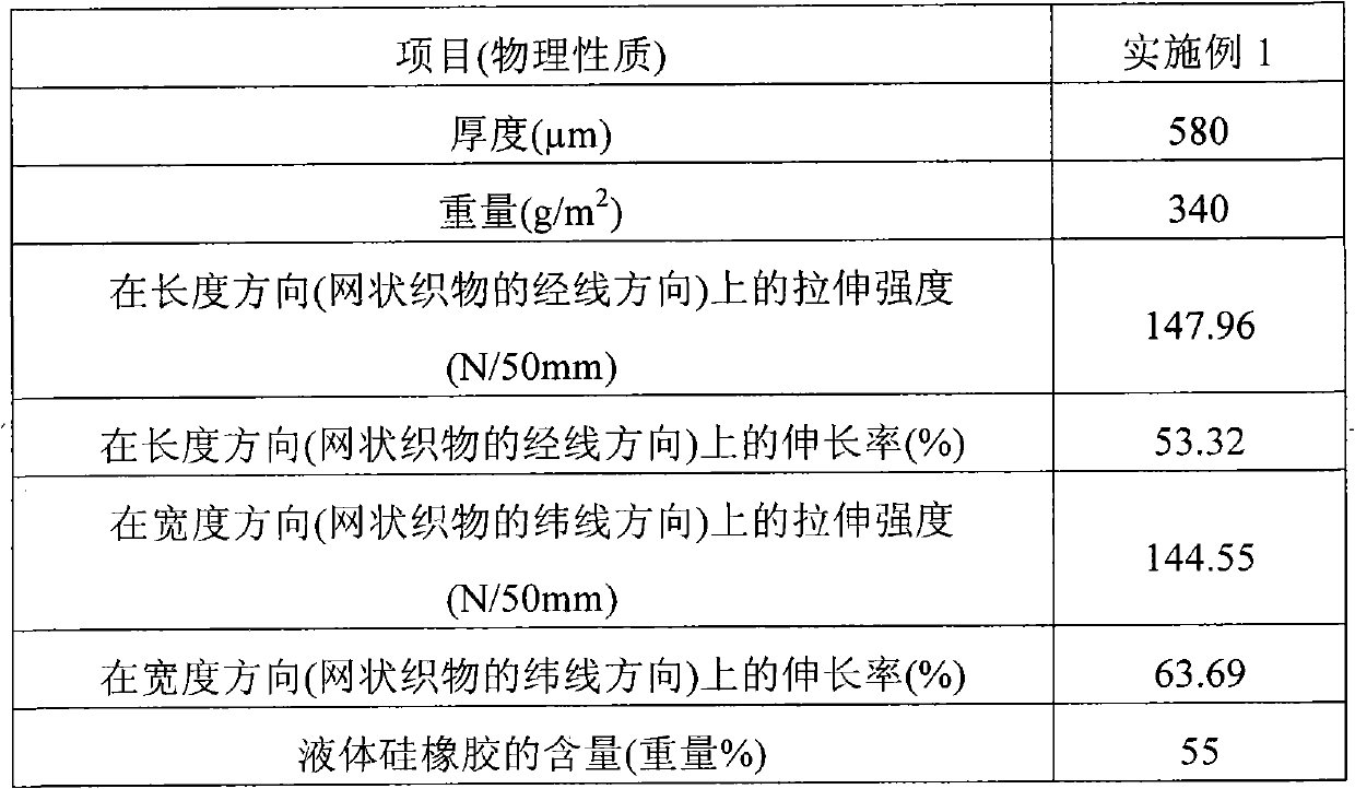 Method for preparing mesh coated with liquid silicon rubber