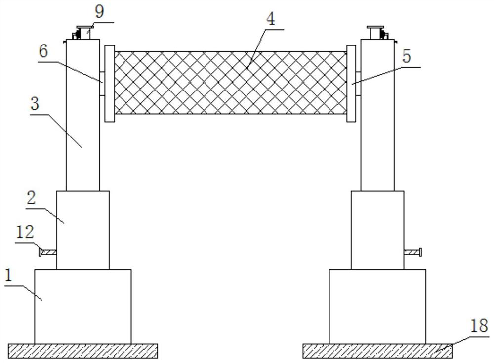 Lifting volleyball stand for teaching and training