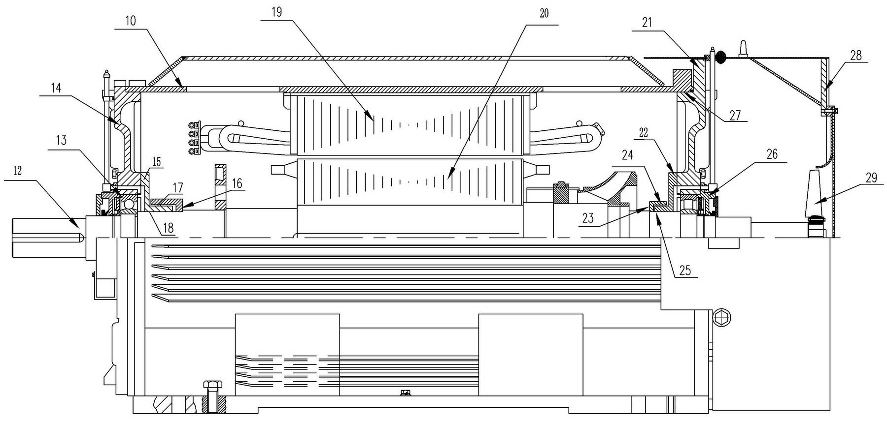 High-voltage flameproof three-phase asynchronous motor