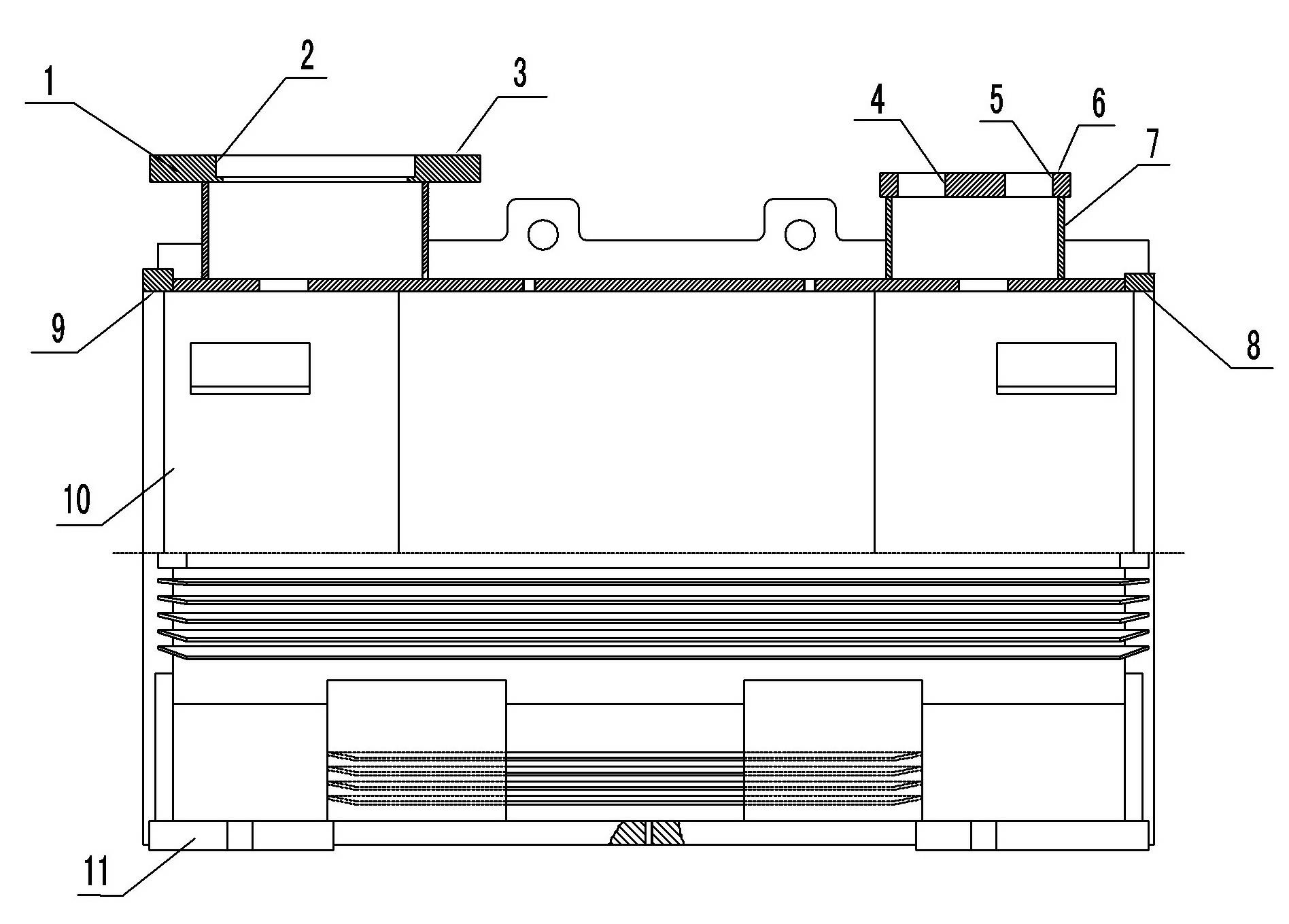 High-voltage flameproof three-phase asynchronous motor