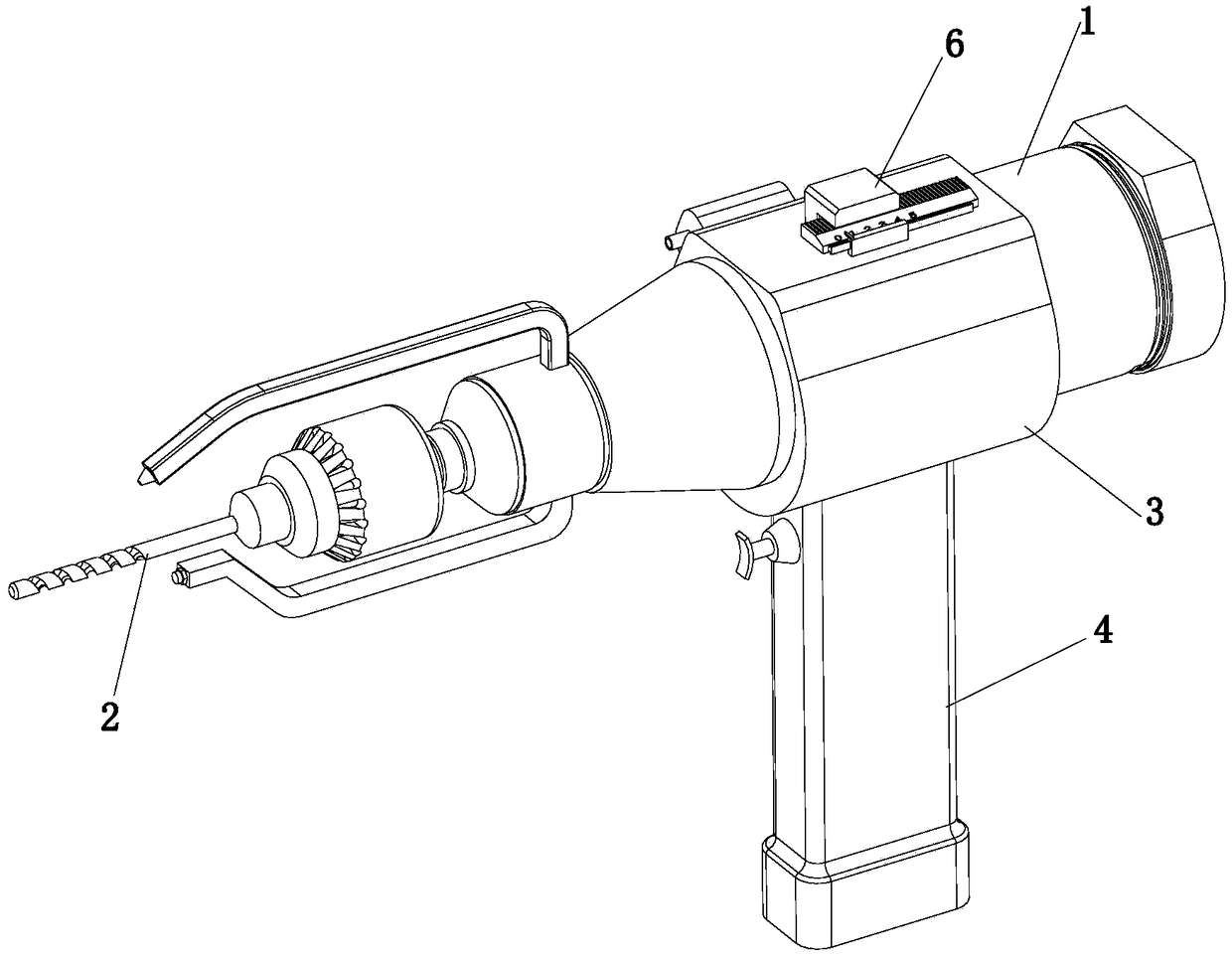 Hole-forming bone drill used for orthopedics department