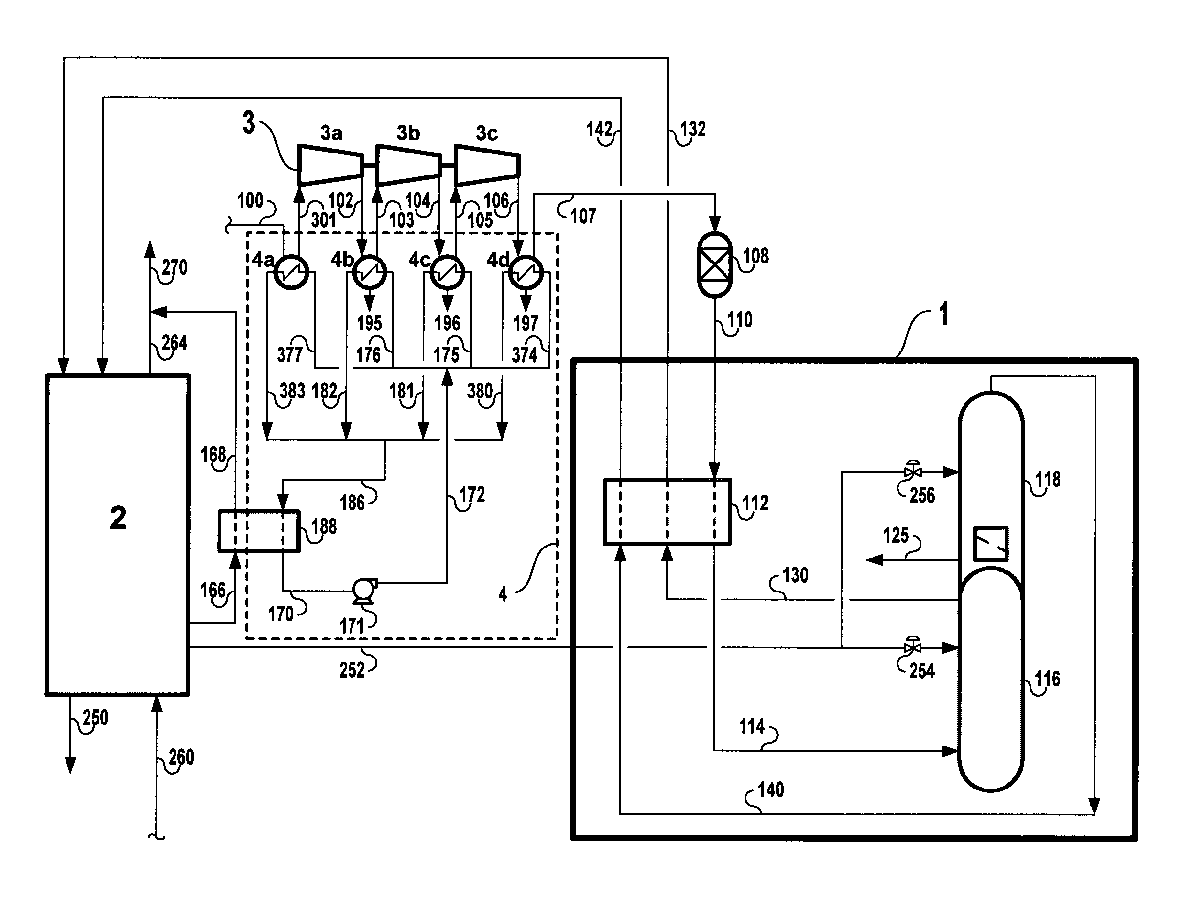 System to cold compress an air stream using natural gas refrigeration