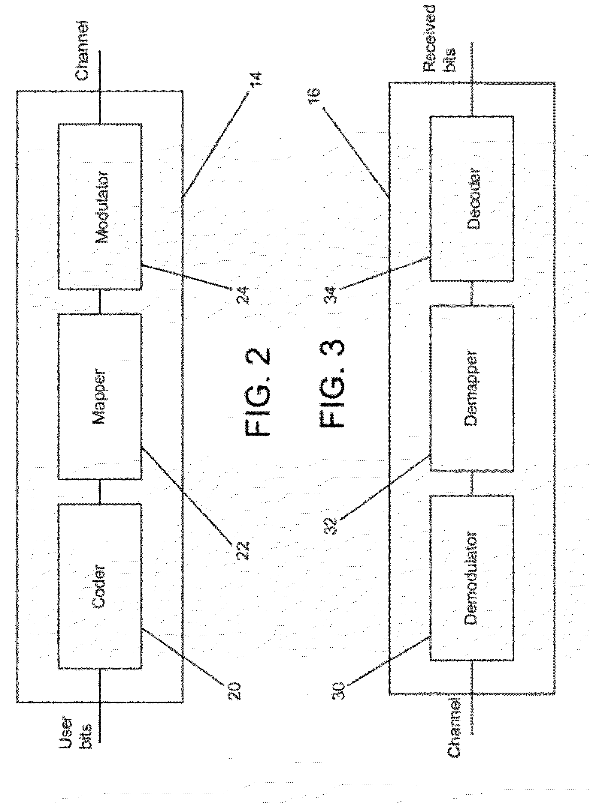 Methods and apparatuses for signaling with geometric constellations in a Raleigh fading channel