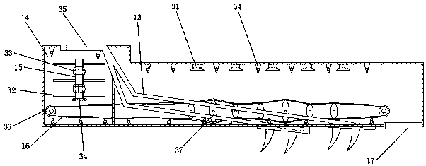 Novel deep ploughing machine capable of being automatically cleaned and using method thereof