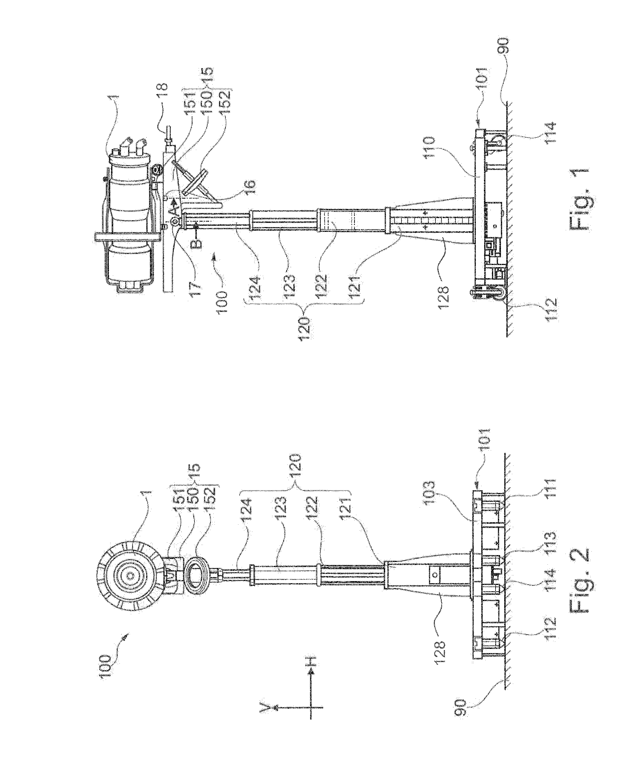 Turbine part replacing apparatus