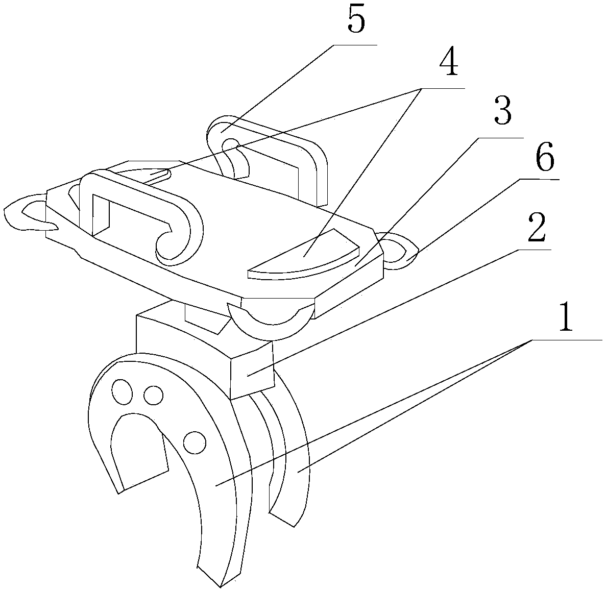 Mobile phone supporting structure for mountain bike