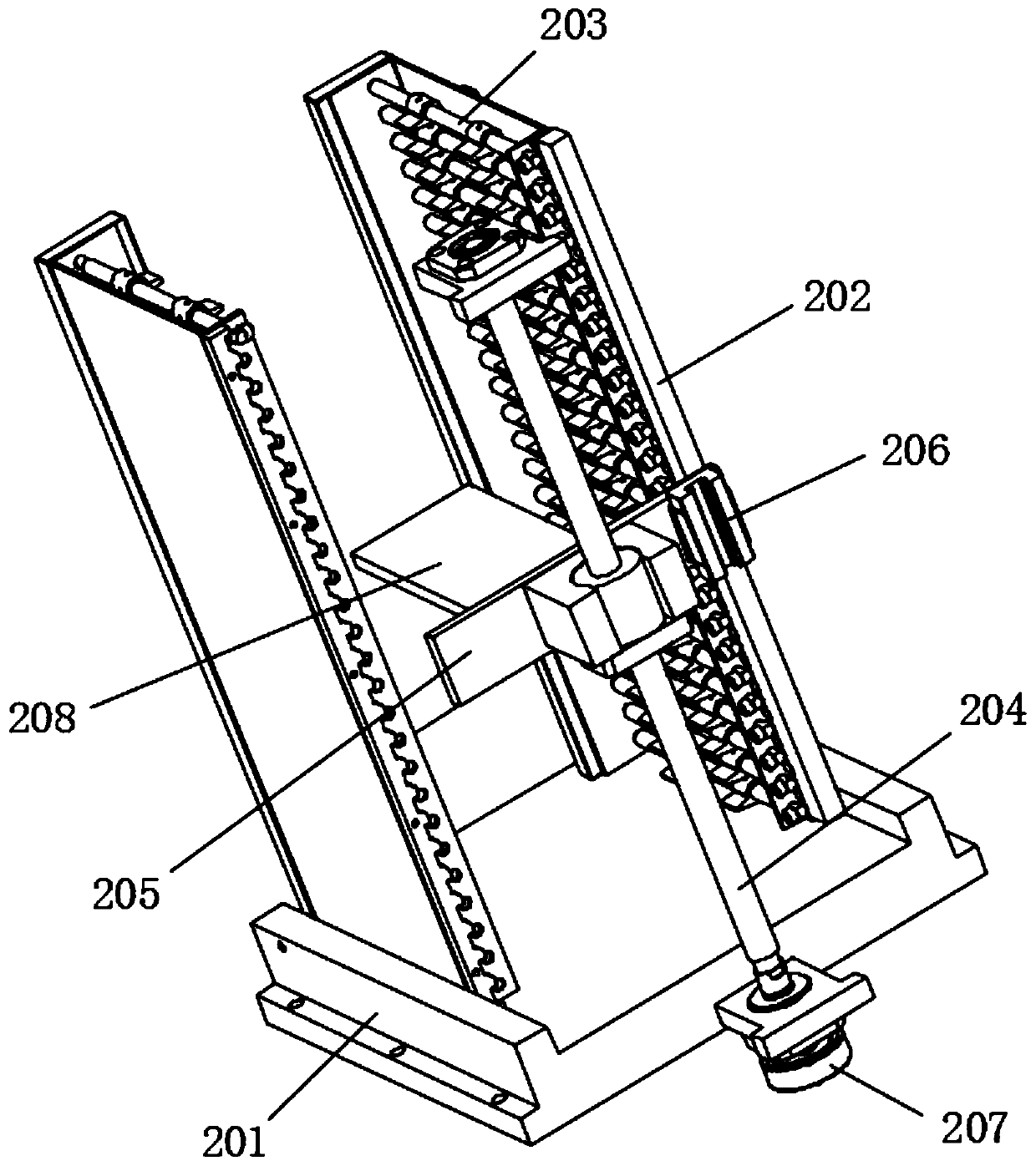 Feeding device for automatic tin dipping machine and working method of feeding device