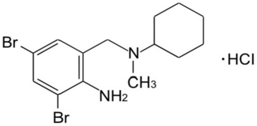 Stable bromhexine hydrochloride solution for inhalation and preparation method thereof