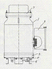 Dividing type electronic voltage transformer of three-phase capacitor