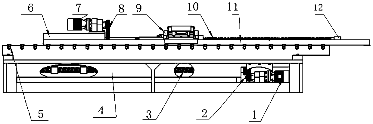 A tension roller grinding device