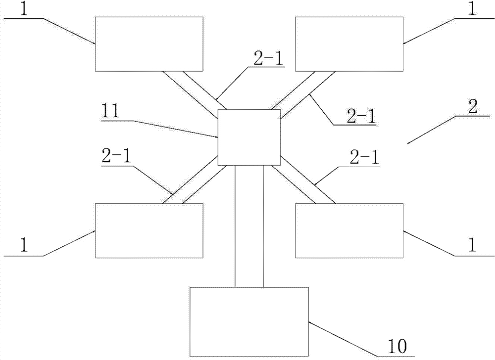 Multi-screen display device and advertising board with same