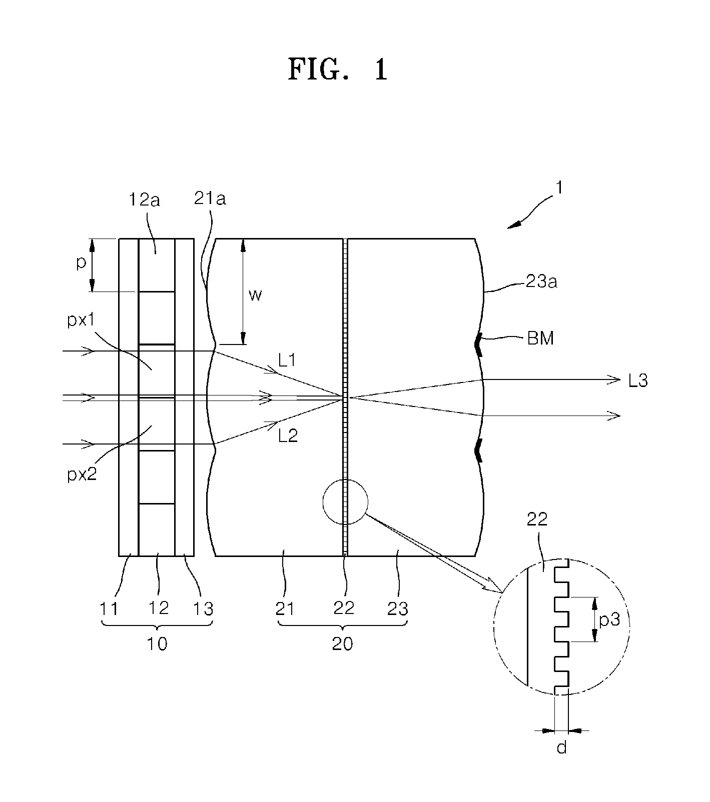 Spatial light modulator and holographic 3D image display including the same