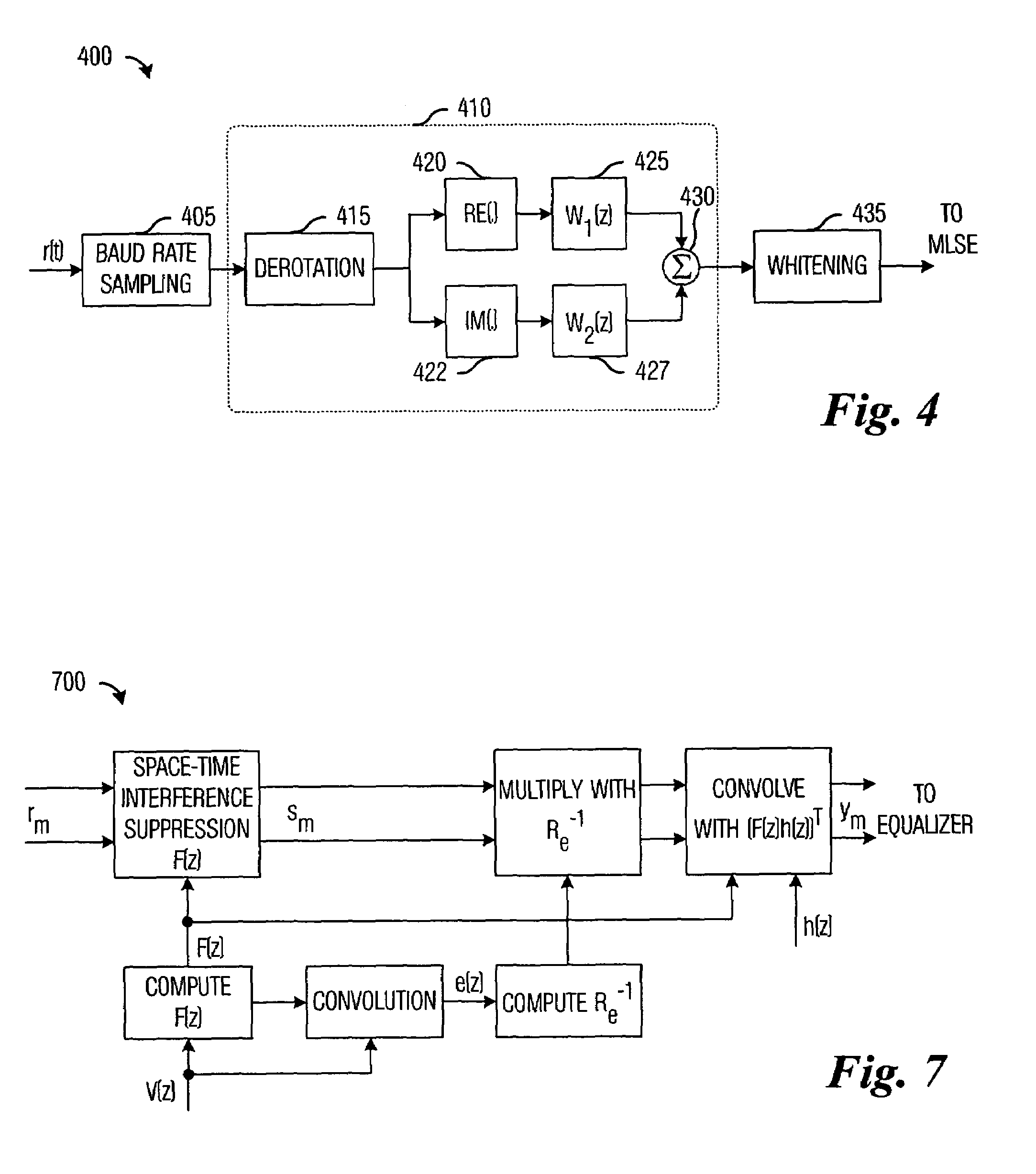 Linear single-antenna interference cancellation receiver