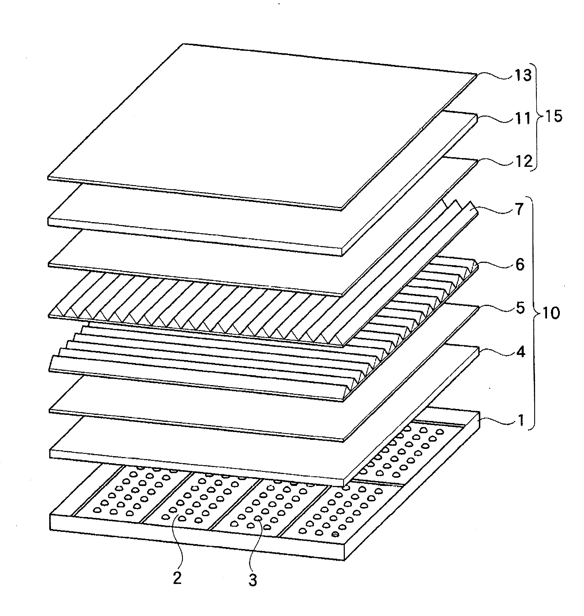 Light guide member, planar light source device using the light guide member, and display apparatus