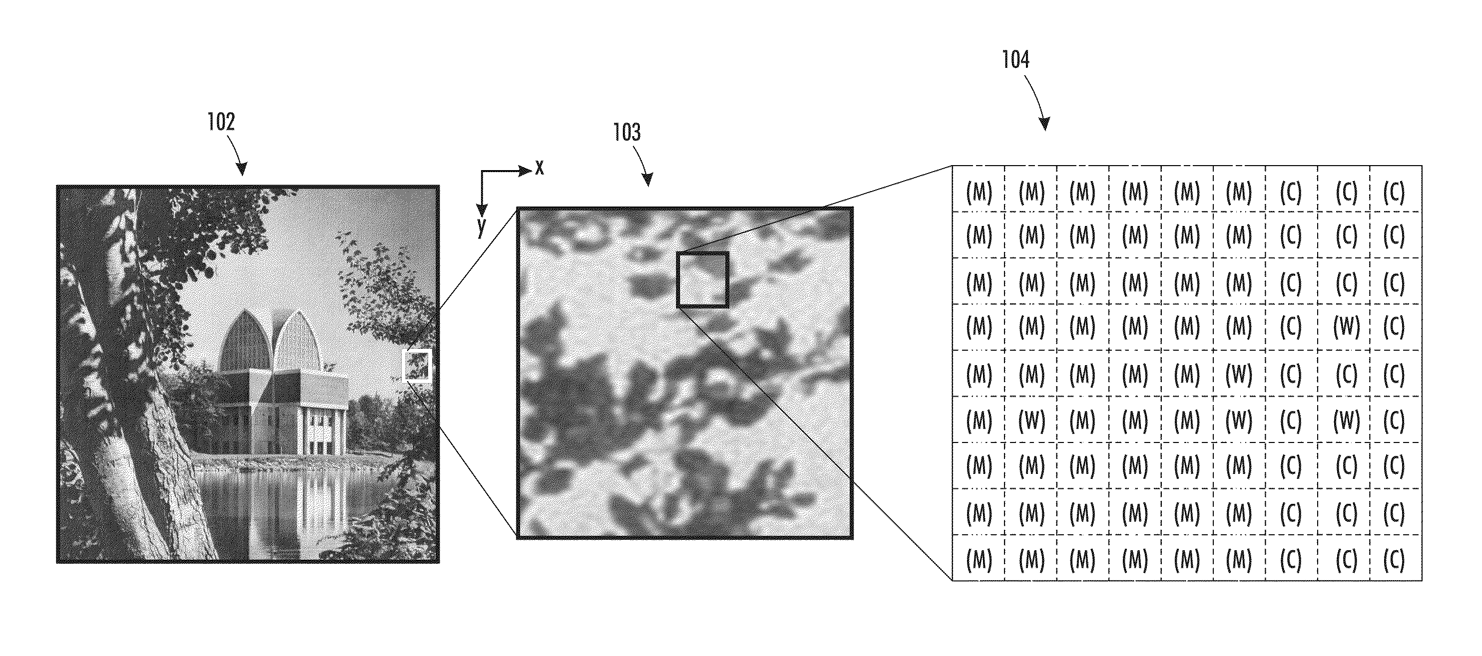 Color trapping on a halftoned bi-level bitmap