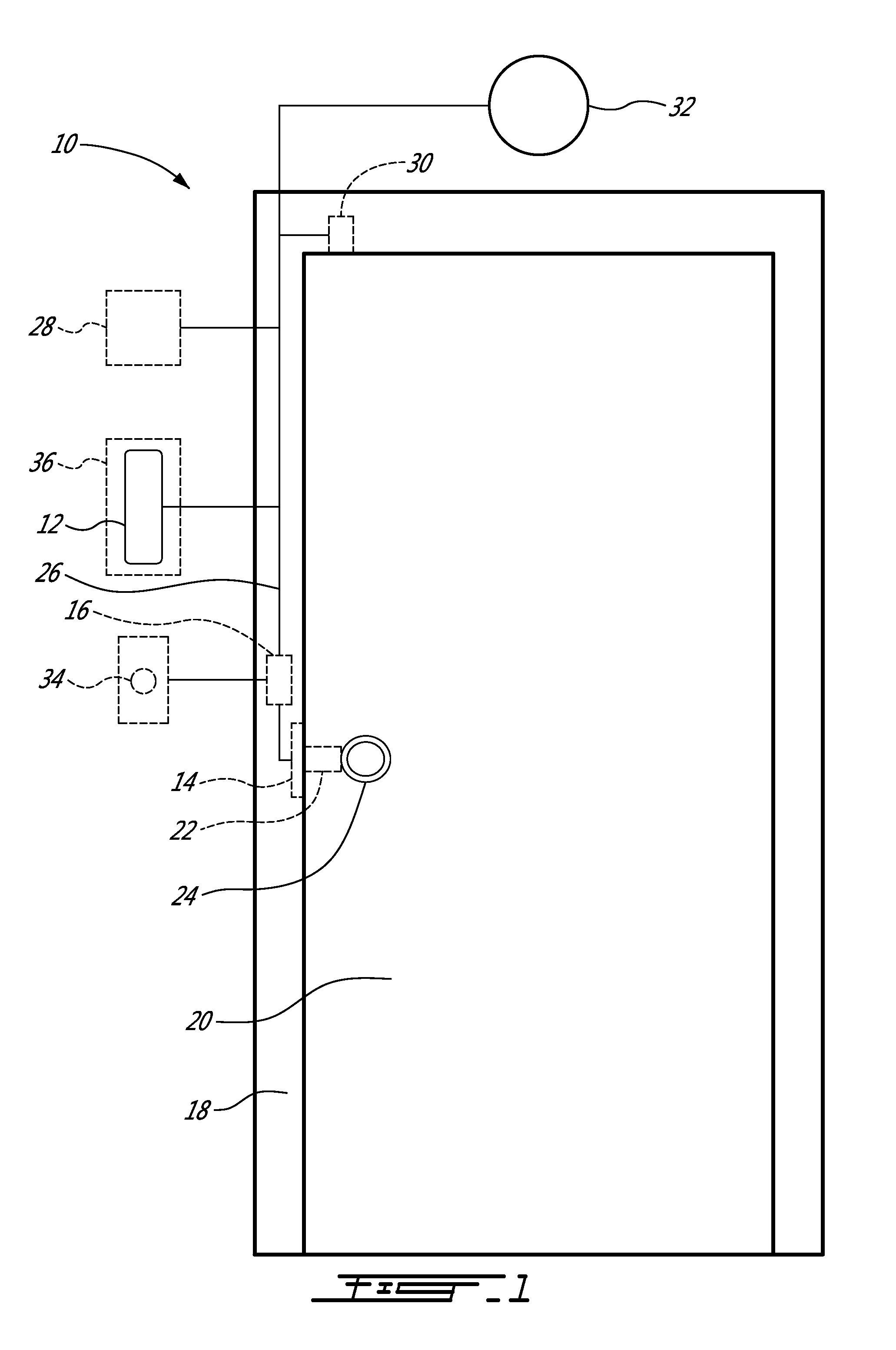 Electronic door access control system