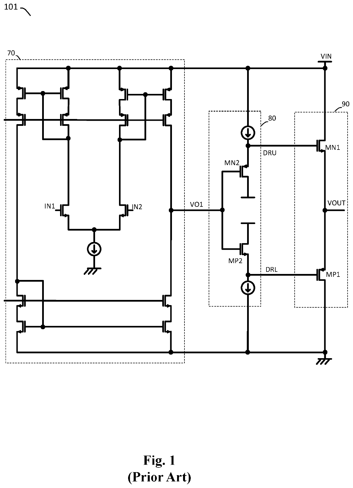 Multi-stage amplifier circuit